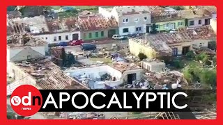 Drone Footage Shows 'APOCALYPTIC' Damage by Rare Tornado in Czech Republic