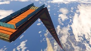 SUPER RAMPA DESDE EL CIELO - Gameplay GTA 5 Online Funny Moments (Carrera GTA V Xbox ONE)