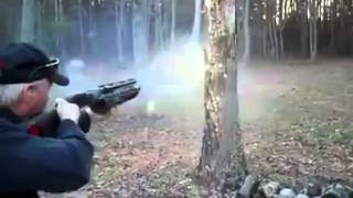 XRAIL 12 GA/GUN SHOT/ Nueva Forma De Cortar Arboles/ Disparando 2016