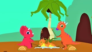 Мультики про Динозавров для детей. Веселые Динозаврики Мультфильм. Машинки Мультики 2017 новинки