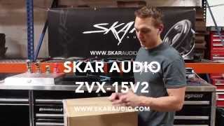 All NEW Skar Audio ZVX-15v2 SPL 1500 Watt RMS Subwoofer Unboxing + Live Demo