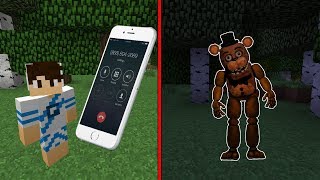 RECEBI UMA LIGAÇÃO DO ANIMATRONIC FREDDY no MINECRAFT