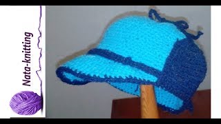 КЕПИ -ШАПКА С КОЗЫРЬКОМ И УШКАМИ для детей и взрослых