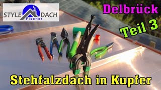 Kupfer Stehfalzdeckung in Delbrück - Paderborn - Bielefeld - Nordrhein-Westfalen