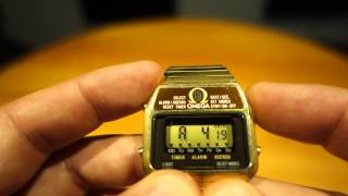 Omega Memomaster Vintage Digital Watch - Demo And Instructions