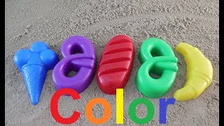 learn colors with kids fun games with sand molds/куличики из песка учим цвета