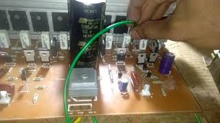 400 watts transistor audio amplifier circuit board testing