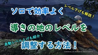 【MHWI】ソロで導きの地を効率よくレベル上げ・調整する方法をまとめたよ！【モンハンワールド/アイスボーン】
