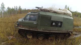 Самодельный болотоход на Васюганских болотах. Homemade Swamp Buggies