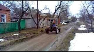 Самодельный минитрактор.Ходовые ролик №2