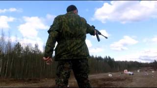 Стрельба с одной руки из Вепря 12. Полная версия.