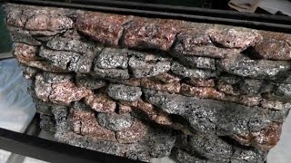Rock Wall background tutorial for lizard cage -slate rock