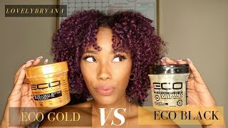 1 Product Wash N Go: Eco Gold vs Eco Black Castor and Flaxseed Gel