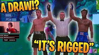 FAZE CLOAK REACTS TO KSI VS LOGAN PAUL DRAW!!