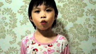 4 years old Cutie reading Chinese Idioms (成语接龙)