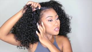 5 ways to Style a Curly Half Wig ft. Outre quick weave Dominican Curly