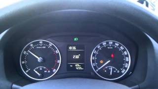 Skoda Octavia 1.2 TSI engine from inside