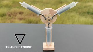 Making 3 Cylinder Triangle engine at 2023