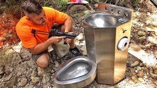 Stainless Steel Prison Toilet... Can it Stop a Bullet???