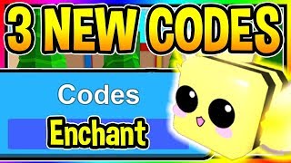 3 NEW BUBBLE GUM SIMULATOR CODES - Queen Bee Update/ Update 16 Enchant Roblox