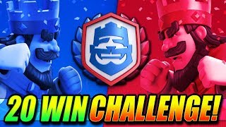 20 WIN CRL CHALLENGE!! - LIVE - Clash Royale