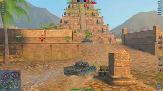 WOT Blitz [-UA-] Т-44-100 (сток) первый бой !!! интересный танк.. виляет задом как утка)) Korrwin