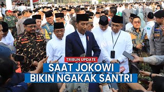 Ribuan Santri Ketawa Dengar Kata-kata Jokowi saat Pidato