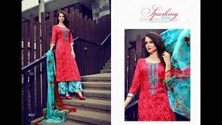 BUNDLE OF 12 WHOLESALE SALWAR SUIT   HUMARIA VOL 4 BY HANSA