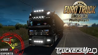 Euro Truck Simulator 2 Мультиплеер ☭ конвой USSR exports, DAF XF V8