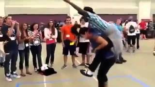 Hot Girl Lift and Carry a man Piggy back part 1