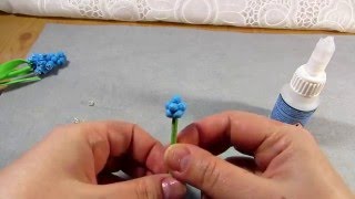 Мускари из фоамирана