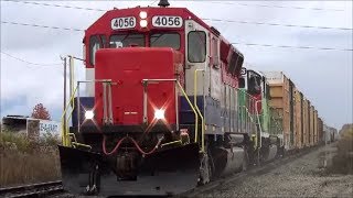 CF&E Train nearly stalls in Ft Wayne GP40X in Run 8 with the sanders going