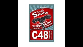Тест турбо дрожжей TURBO YEAST C 48 Double Snake
