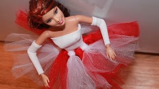 Одежда для куклы. Шьем платье балерины для Барби. \ How make Ballerina dress for Barbie Doll