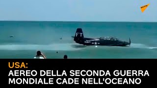 USA: aereo della Seconda guerra mondiale cade nell'oceano