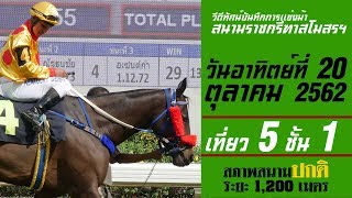 เที่ยว 5 ชั้น 1 | ThailandHorseRacing | 20 Oct 2019