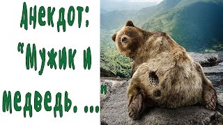 Мужик и медведь... Анекдоты 18