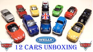 Распаковка и Обзор коллекционных машинок - 12 die-cast Cars Unboxing Review Skoda Porsche Volkswagen