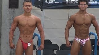 Teen Bodybuilders at Muscle Beach on Labor Day 2013