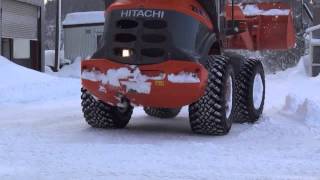 Sneeuw verwijderen met wiellader　除雪