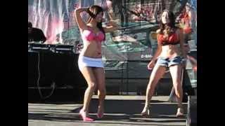 HIN Pleasanton - Asian Model Dancing - Pink Heels and Mini Skirt