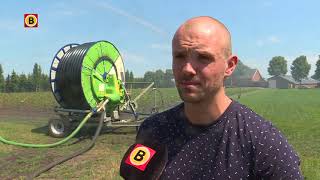Beregeningsbedrijven hebben het druk tijdes de droogte