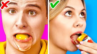 COKELAT VS MAKANAN ASLI SELAMA 24 JAM! || Tantangan dan Prank Makanan Lucu oleh 123 GO LIKE!