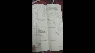 AMU class 11th science entrance exam paper