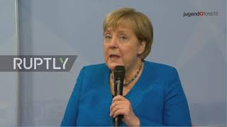 Germany: Merkel urges German youth to stay "resourceful and curious" at award ceremony