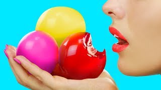 COMO HACER ORBEEZ COMESTIBLES / 8 DIY PELOTAS ANTIESTRÉS COMESTIBLES