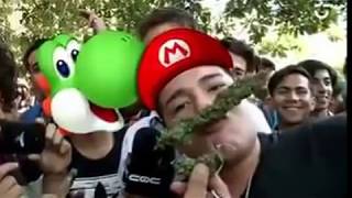Reportero le Afecta El humo  tras Una protesta Por la legalización de la Marihuana