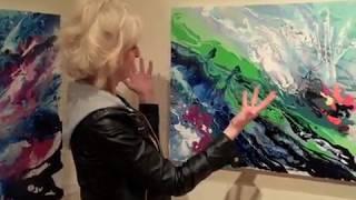 JOAN MARIE, ART Show...MUSIC Painting!