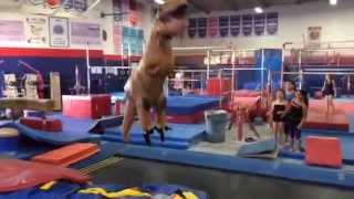 T-Rex goes to gymnastics school