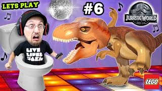 Lets Play LEGO Jurassic World Part 6: ♫ DINO Dance Moves ♫ w/ Scary Ending! (THE END, Seriously!)